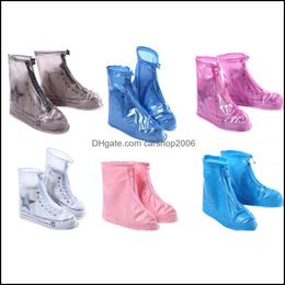 Other Household Sundries Home & Garden In Rainny Day Unisex Adt Kids Zipper Outdoor Waterproof Protector Boot Er High-Top Anti-Slip Rain Sho