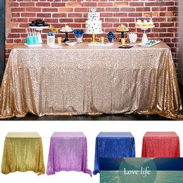 Glitter Sequin Table Cloth Rectangular Table Cover Rose 60*60cm Rectangle Sequin Tablecloth For Wedding Party Home Decor