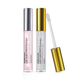 Lip Gloss 2pcs Instant Volumising Lips Plumper Repairing Reduce Fine Lines Mask Long Lasting Moisturiser Care Oil Sexy Plump Serum