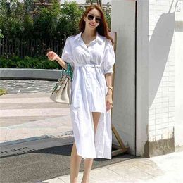 Summer Women Formal Elegant Suits Dress White Belted Dresses OL Work Wear Business Sheath Vestidos Femme 210603