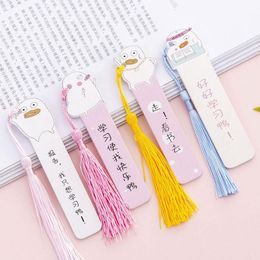 Bookmark 1pcs Anime Kawaii Book Mark Bookmarked Pages With Tassels Marker Bookseparators Child Funny Gift School Supplies