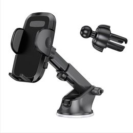 S161B+S175A+CF33 Hands Free Mobile Phone Stand Holders Carbon Fibre Car Mount Holder for All Cell Phones 71123A 10pcs