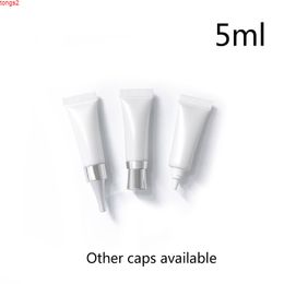 serum packaging UK - 5G 5ML Plastic White Soft Tube Bottles Skin Care Lotion Cosmetic Medical Eye Cream Gel Serum Packaging Tubes 50pcs lotgood qty