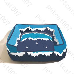 Letter Jacquard Pet Kennels Bed Leather Pets Kennel Dog Pens Trendy Colourful Dogs Beds Supplies