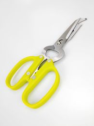 Stainless steel multifunctional kitchen scissors vegetable clips walnut bottle opener detachable emergency tools outdoor picnic