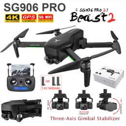 2020 SG906 Pro 2 Drone with FPV 3-axis Gimbal 4K Camera Foldable Wifi GPS RC Drone Quadcopter 1.2KM flight