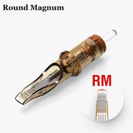 high quality Ambition tattoo cartridge needles round curved magnum M-Taper needle compatible with Tattoo Pen Machine 211229