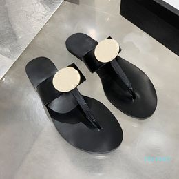 2021 Yaz Kadın Ayakkabı Terlik Moda Tasarımcılar Düz Slaytlar Flip Flop Köpük Koşucu Hakiki Deri Sandalet Adam Bayan Unisex Terlik
