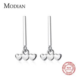 Cute Small Hearts Stud Earrings for Women Girl Real Sterling Silver 925 Hypoallergenic Fashion Jewelry Gifts 210707