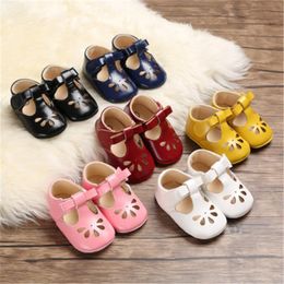 2021Leather Princess Baby Non-slip Shoes First Walkers Toddler Soft Soled Pre-walker Leather dhl