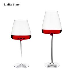 2pcs Goblet Wine Glass Kitchen Utensils Water Grap Champagne Glasses Bordeaux Wedding Party Birthday Gift Lead-Free 210827