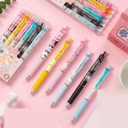 Gel Pens 30 Pcs lot Kawaii Dog Cat Press Pen Cute 0.5mm Black Ink Signature Promotional Gift Stationery School Supplies