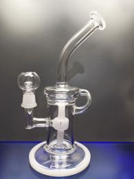 New beaker glass bong 18.8mm male Joint oil dab rig thick water pipes glass recycler cheechshop