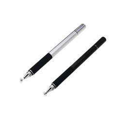 2021 Double Sides Disc & Fibre Tip 2 in 1 Thailand High Sensitivity Universal Disc Stylus Pen for PC Tablets Capacitive Touch Screens