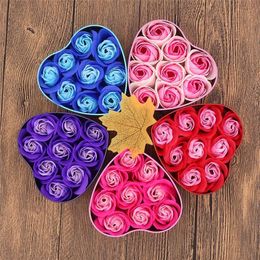 3pcs 6pcs 9pcs Rose Soap Flower Artificial Roses in Gift Box Wedding Bouquet for Anniversary Birthday Valentines Day