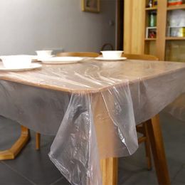 Disposable Cover Plastic Tablecloth Party Wedding Camping Portable Wipe Covers Tableware Kitchen Tools