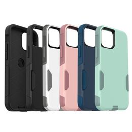 Commuter Armor 2 in 1 Shockproof Phone Cases Soft TPU PC Cover For iPhone 13 12 11 Pro Max Mini XR XS X 8 7 Plus With Retail Box