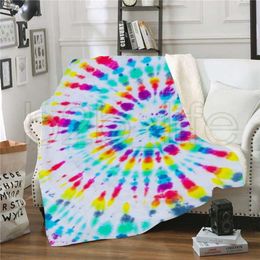 Blanket 3D Throw Digital Print Fashion Winter Warm Blanket Swaddling Bedding Quilt Nap Blankets Rainbow Travel Swaddle