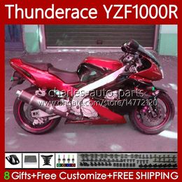 Fairings For YAMAHA YZF1000R Thunderace YZF 1000 R 1000R 96-07 87No.71 YZF-1000R Metal red 1996 1997 1998 1999 2000 2001 2002 2007 YZF1000-R 96 03 04 05 06 07 Body Kit