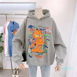 Women's Hoodies & Sweatshirts Oversized Women Clothes Long Sleeve 2021 Autumn Fall Winter Harajuku Kpop Anime Kawaii Plus Size Korean Tops