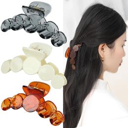 Pearl Shape DIY Fashion Accessories Large Lady Nonslip Moon Type Hair Holder Updo Woman Back Of The Head Clip