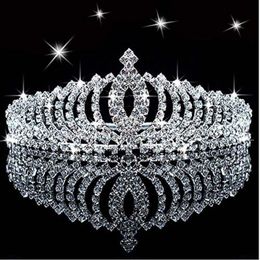 Hair Accessories Chic Crown Rhinestone Inlaid Princess Clip Hairband Bridal Wedding Headwear