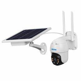 ESCAM QF130 1080P PT WIFI Battery PIR Alarm IP Camera With Solar Panel Full Colour Night Vision Two Way Audio IP66