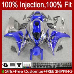 Blue grey Injection mold Bodywork For HONDA CBR 1000RR 1000 RR CC 2006 2007 Body 59No.114 CBR1000 RR CBR1000-RR 06-07 1000CC CBR1000RR 06 07 OEM Motorcycle Fairing
