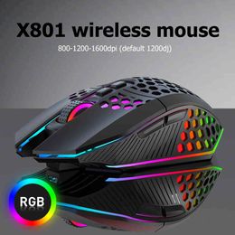 Gaming Rechargeable 2.4G Wireless 8 Keys 1600DPI Adjustable Ergonomic RGB LED Backlit Gamer Mouse Laptop PC