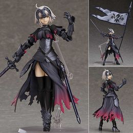 Fate/Grand Order Figure Anime Fate Figma 390 Jeanne D'Arc Alter PVC Action Figure Doll Collectible 16cm Model Toys for Kids Q0722