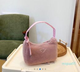 Designer Winter wool hobo shoulder bag women Messenger promotion Chest pack lady Tote handbags presbyopic purse bags handbag