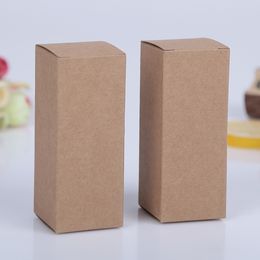 2022 NEW Wholesale white black kraft paper box essential oil bottle packaging box cosmetic box 10ml 15ml 30ml 50ml