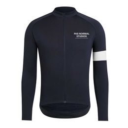PAS Autumn and Spring Cycling Jersey Men Long Sleeves Maillot Ciclsimo Team Road Bike Bicycle Wear Clothing Racing Apparel H1020