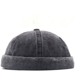 Skull Cap Beanie for Men Winter Retro Casual Hat Beanies Man Brimless Baggy Melon Hats mens fashion Hip Hop street Caps 3colors