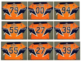 SL 2004 Vintage Islanders Hockey Jerseys 79 AEXEI YASHIN 27 MICHAE PECA 39 RICK Dipietro 55 JASON BAKE 94 RYAN SMYTH Orange Retro Size