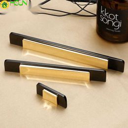 black metal gold door handle American drawer single hole