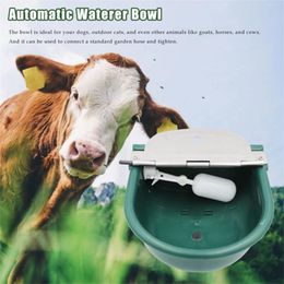 Automatic Waterer Bowl Stock Waterer Float Valve Water Trough Livestock Drinking Bowl Farm Supplies for Cow Cat Sheep Dog Horse Y200922