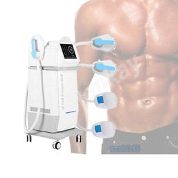 Customised LOGO accept,4 handle work together body sculpting muscle building high intensity hi-emt ems muscle stimulator fat burning machine