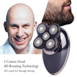 3In1 Professional Electric Shaver USB Rechargeable Washable Men's Five Floating Heads Razors Hair Clipper Nose Ear Hair Trimmer 220112