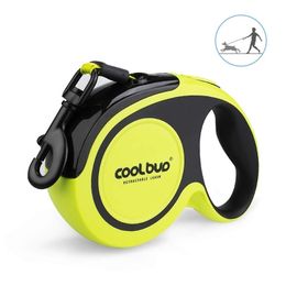 5M 50KG Durable Automatic Retractable Dog Leash 16ft Nylon Cat Lead Extending Puppy Walking Rope Reflective Roulette For 211022