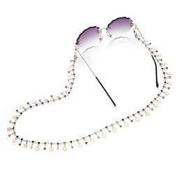 Colourful Crystals Butterfly Charm Eyeglasses Chain Gold Colour Sunglasses Accessories Halter Glasses Cord Lanyard