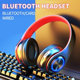HIFI stereo earphones bt bluetooth headphone music headset FM and support SD card with mic mobile for xiaomi iphone samsung tablet