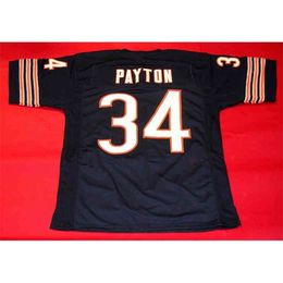Mitch Custom Football Jersey Men Youth Women Vintage 34 PAYTON Rare High School Size S-6XL or any name and number jerseys