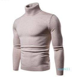 The men's winter turtleneck sweater slim Korean solid Turtleneck Shirt male thickened turtleneck sweater tide