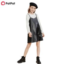 Arrival Spring Kid Girl two-piece top+skirt Skirt suit Trendy Kids Clothing 210528