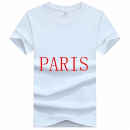 L Fashion Clothes Solid Colour Men Cotton high quality brand PARIS T-Shirt Man Casual polo Shirts -Von sale