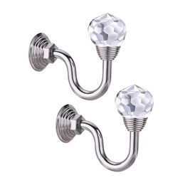 Other Home Decor Classic Crystal Small Hooks For Curtain Towel Hanger Wall Hook Buckle Modern Clip Accessories Organiser Holder