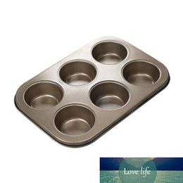 6 Holes Non Stick Cupcake Mold Muffin Biscuit Pan Carbon Steel Kitchen Baking