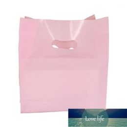 Gift Wrap 50Pcs/Lot Bags Shopping Bag Supermarket Plastic With Handle Packaging Clothes Birthday Wedding Party Present Pouches1 Factory price expert design