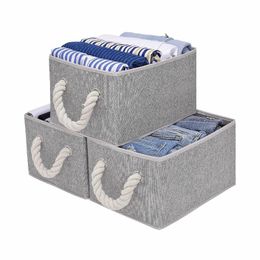 Caja de utilidad de almacenamiento plegable Cubo de Tela Cajón Organizador de la cesta Bolsa De Tela 